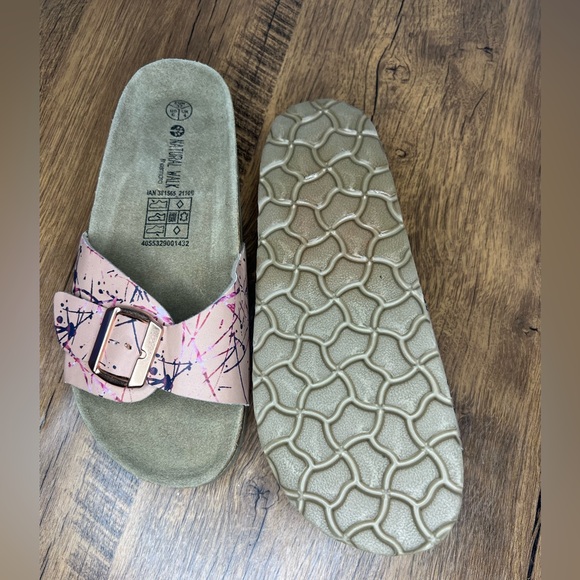 Esmara women's Graphic Printed Slide Sandals,Beige size 37/6 - Picture 4 of 4